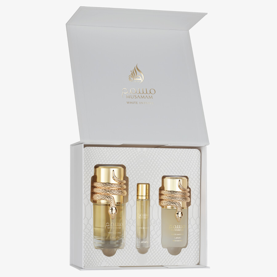 set cadou musamam white intense 3 buc.