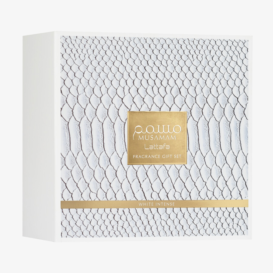 set cadou musamam white intense 3 buc.