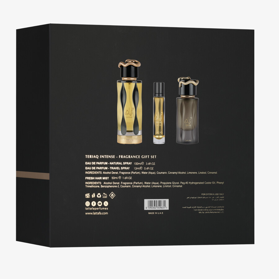 set cadou teriaq intense 3 bucăți